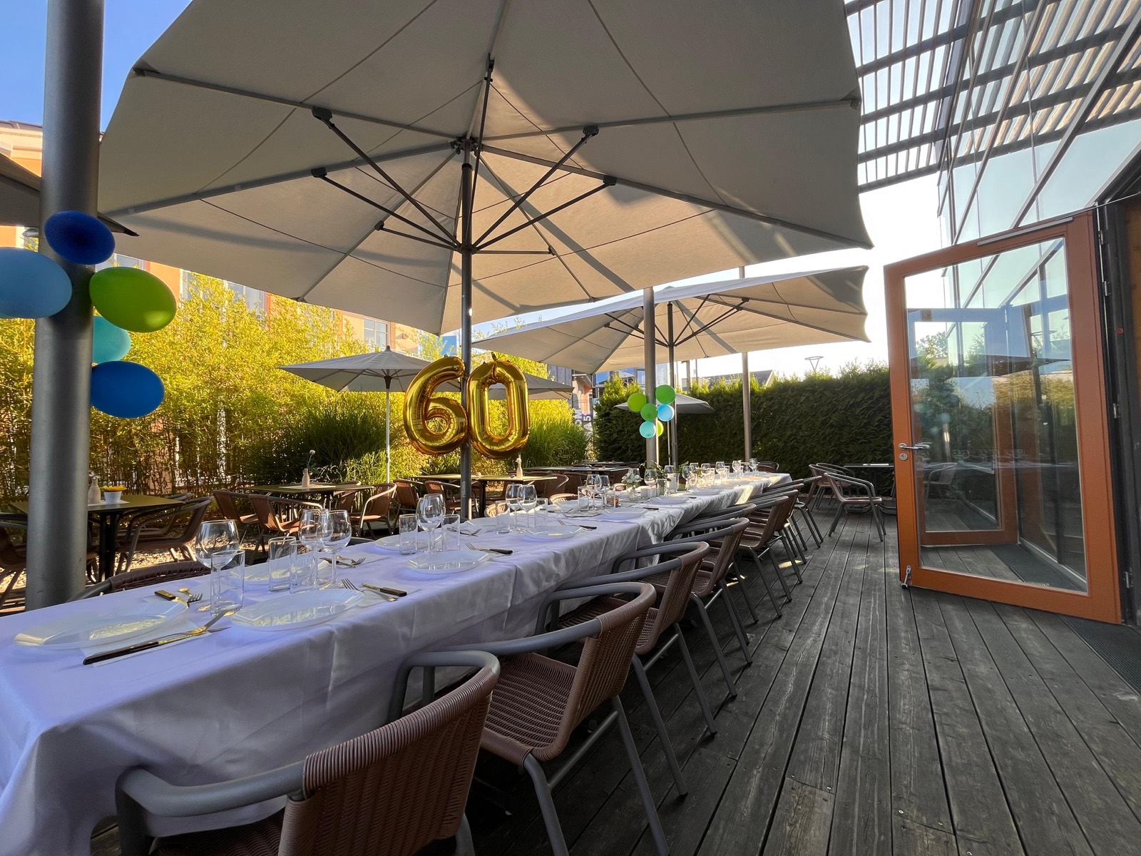 Sommerfest auf der Terrasse – draußen feiern in Poing